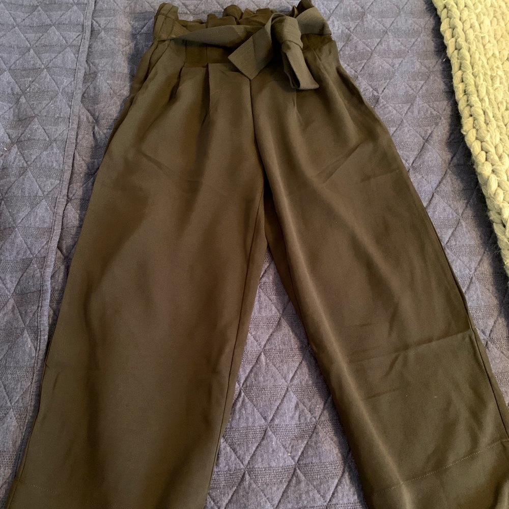 NWT Madewell Pull-On Tie Waist Cropped Pants